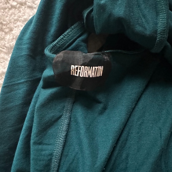 Reformation ZION skater HALTER dress backless with pockets size M - Picture 3 of 5